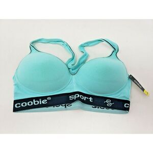 COOBIE SPORTS BRA STYLE 6899 SIZE 34B TURQUOISE BLUE NEW WITH TAGS